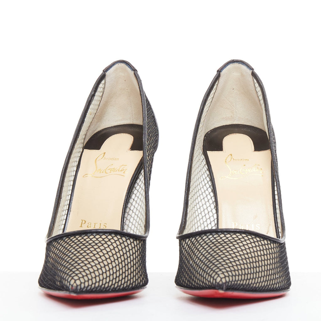 Women's Christian Louboutin Mesh Pumps