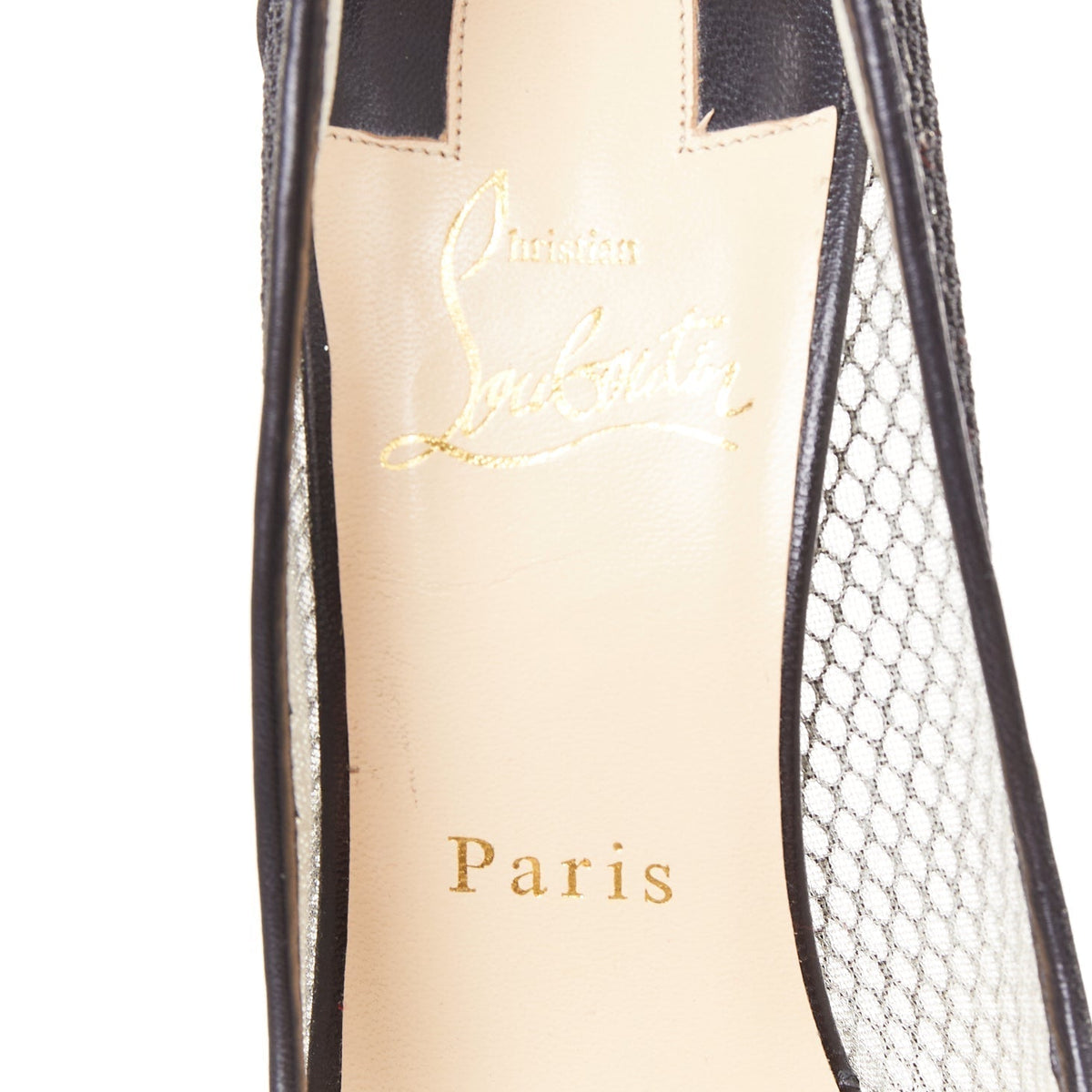 Women's Christian Louboutin Mesh Pumps