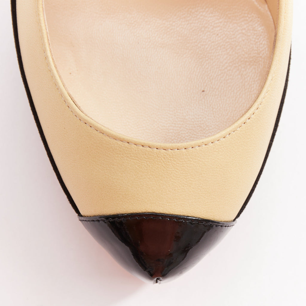 Women's Christian Louboutin Suede Platform Pumps