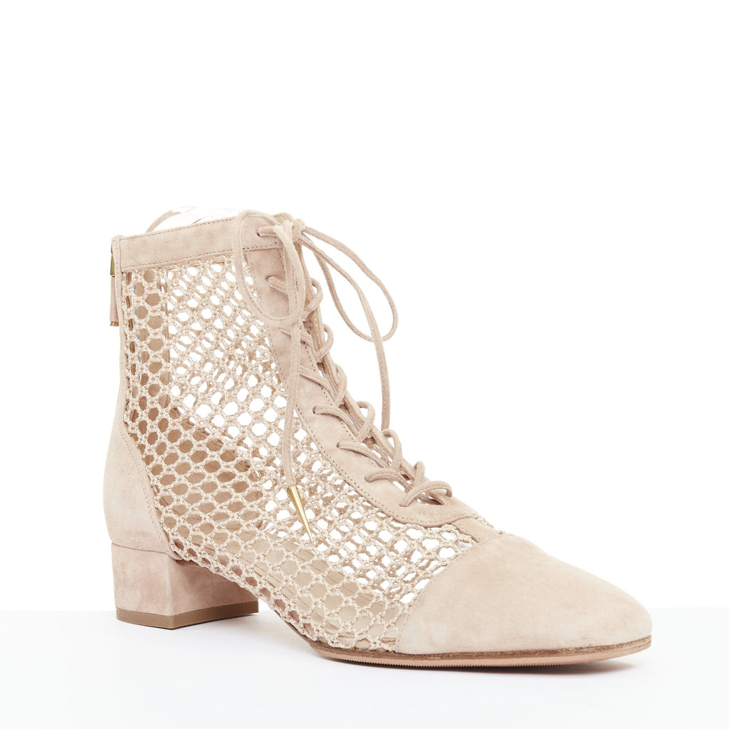 Women's Dior 2019 Suede Net Mesh Boots