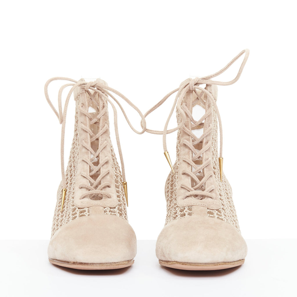 Women's Dior 2019 Suede Net Mesh Boots