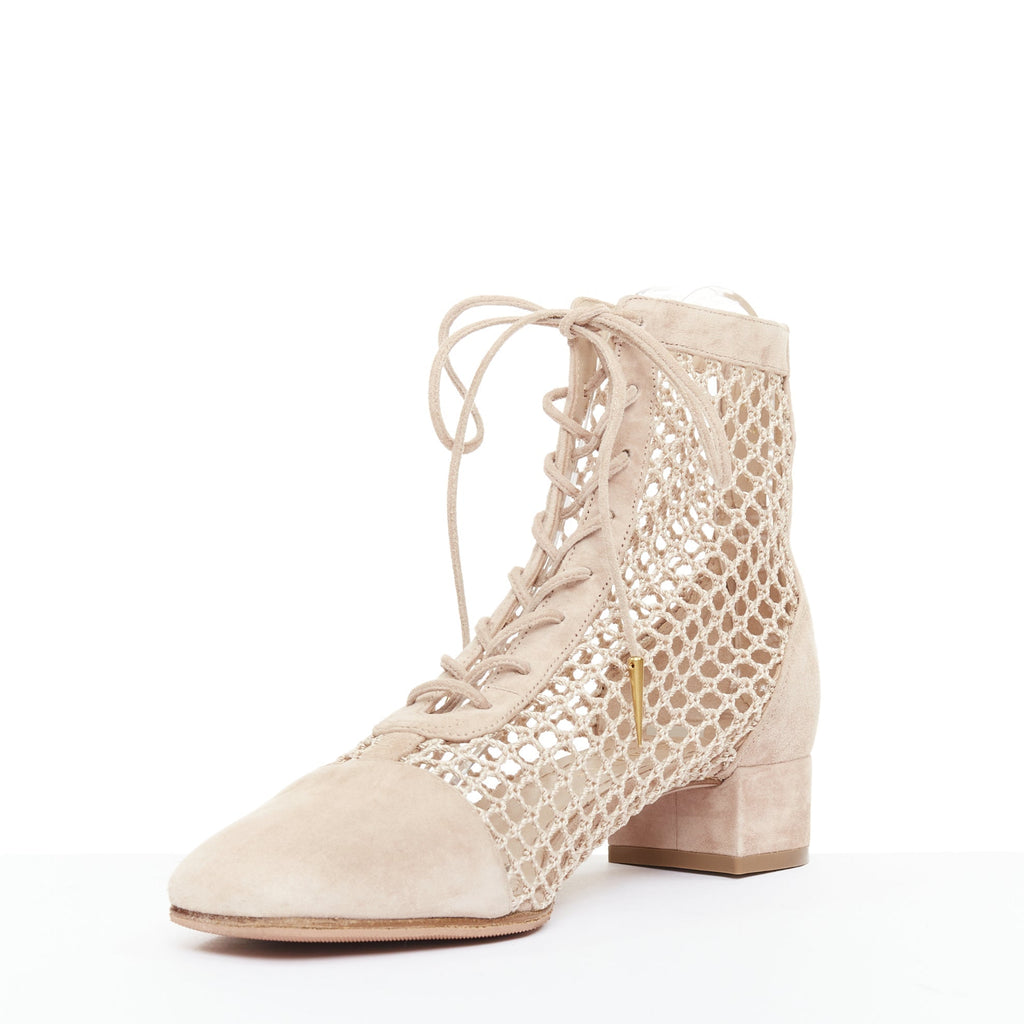 Women's Dior 2019 Suede Net Mesh Boots