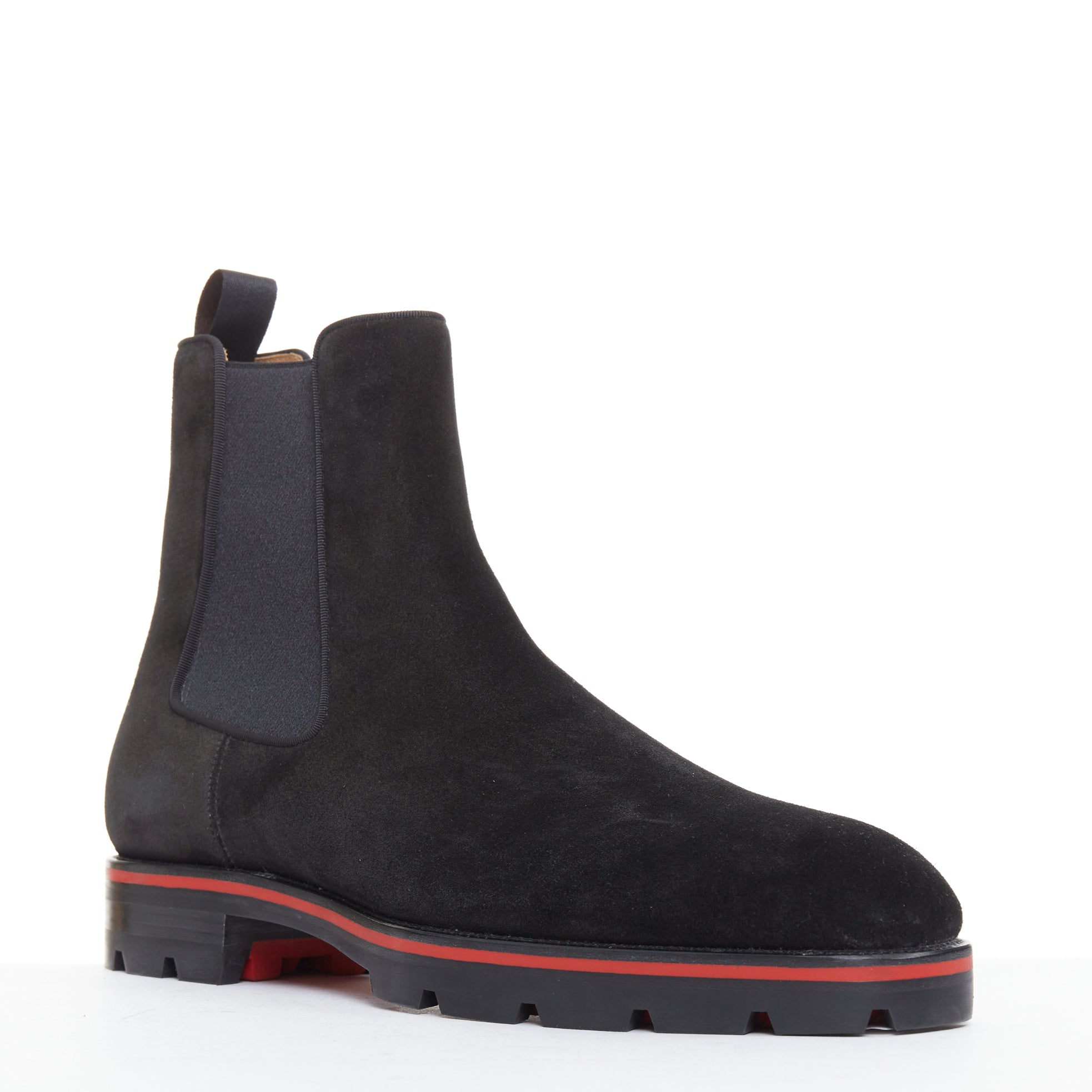 Men's Christian Louboutin Suede Boots