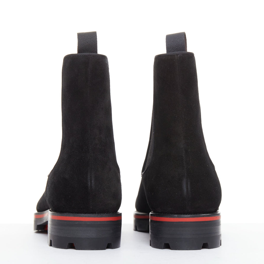 Men's Christian Louboutin Suede Boots