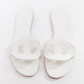 Women's Hermes Leather Flat Sandal Slippers