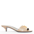 Women's Tom Ford Croc Embossed Leather Sandal