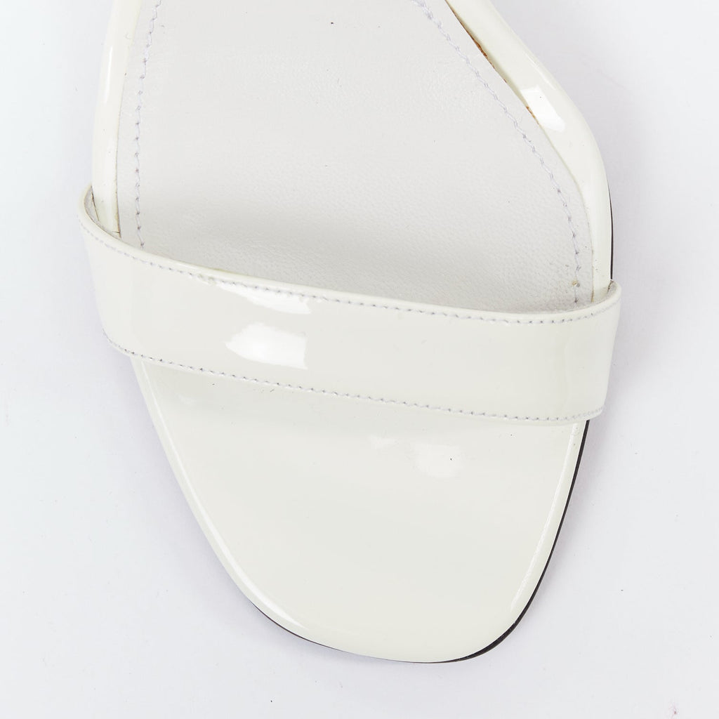 Women's Prada Patent Leather Flame Sandals