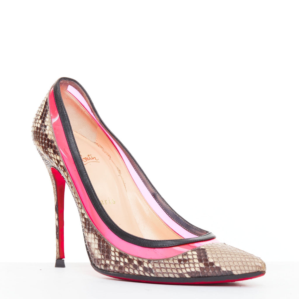 Women's Christian Louboutin PVC Leather Pumps
