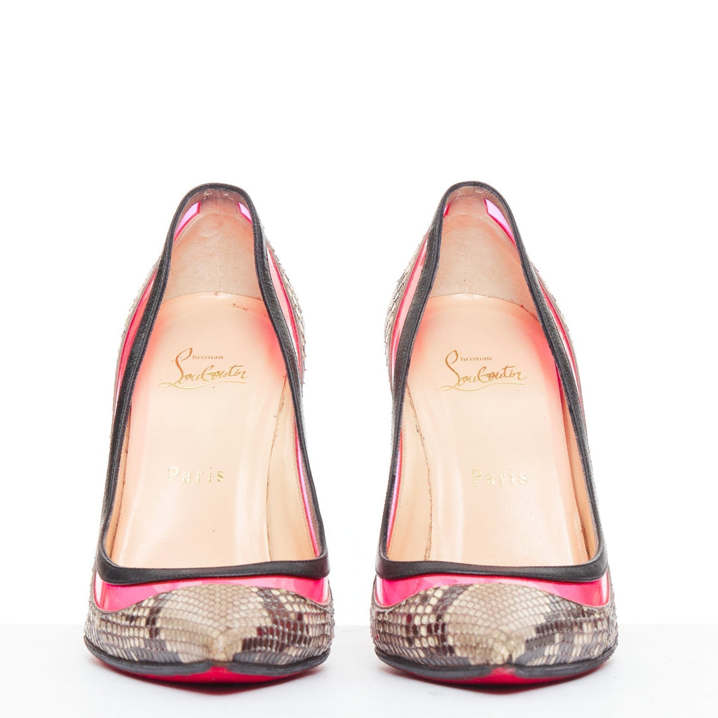 Women's Christian Louboutin PVC Leather Pumps