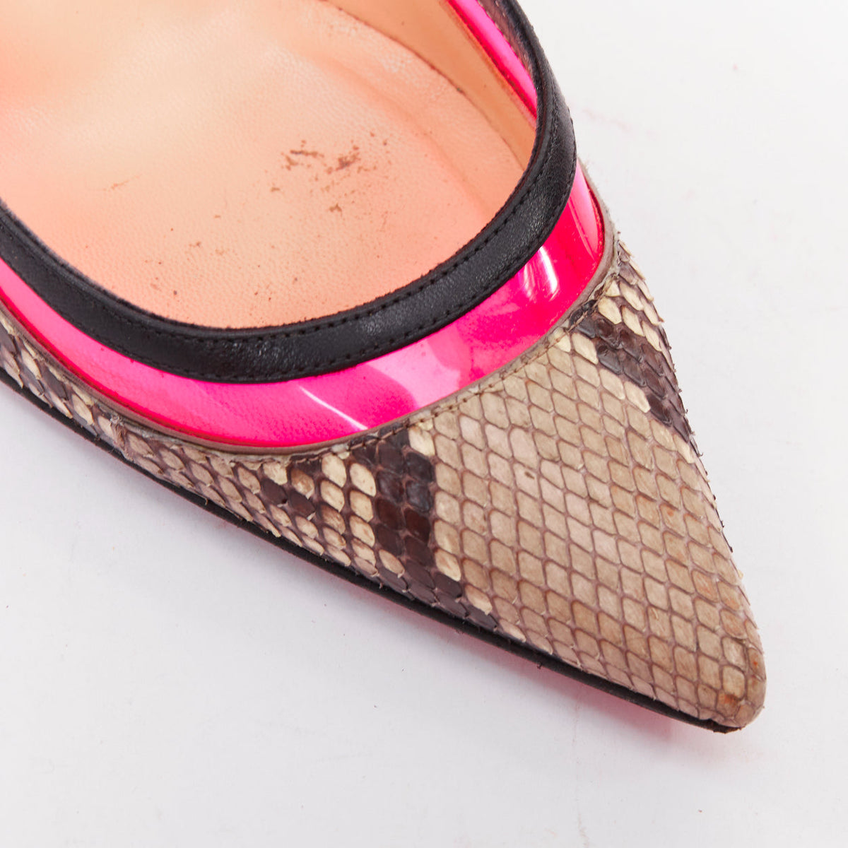 Women's Christian Louboutin PVC Leather Pumps
