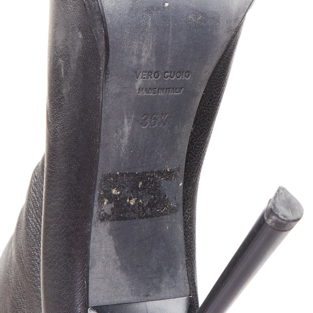 Women's Lanvin Leather Stiletto Ankle Boots