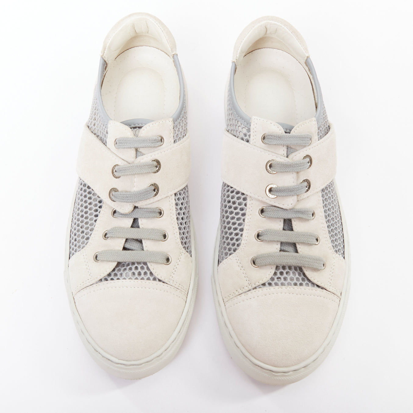 Women's Chanel Mesh Suede Panel Sneakers