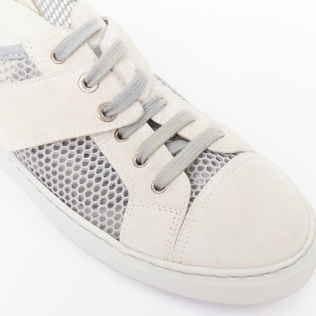 Women's Chanel Mesh Suede Panel Sneakers