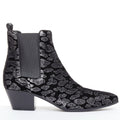 Women's Saint Laurent Velvet Chelsea Boots