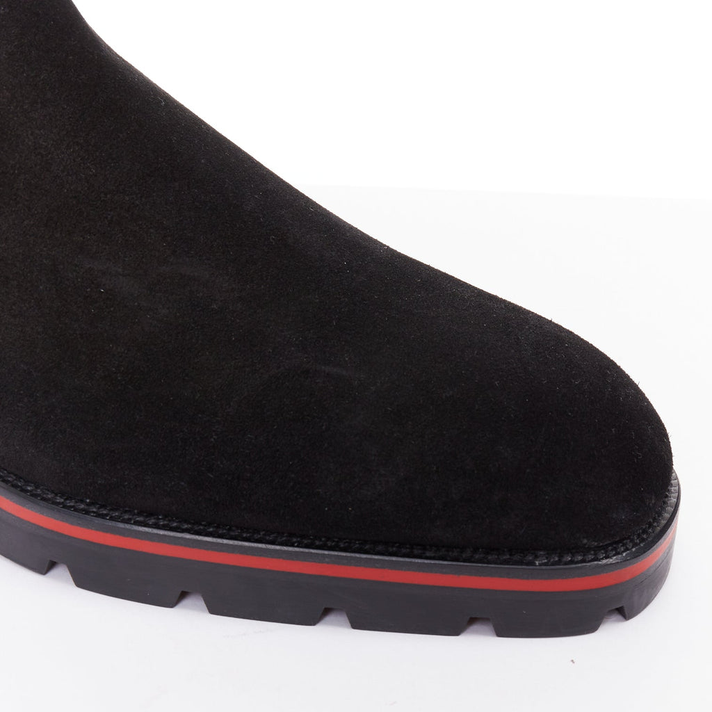 Men's Christian Louboutin Suede Boots