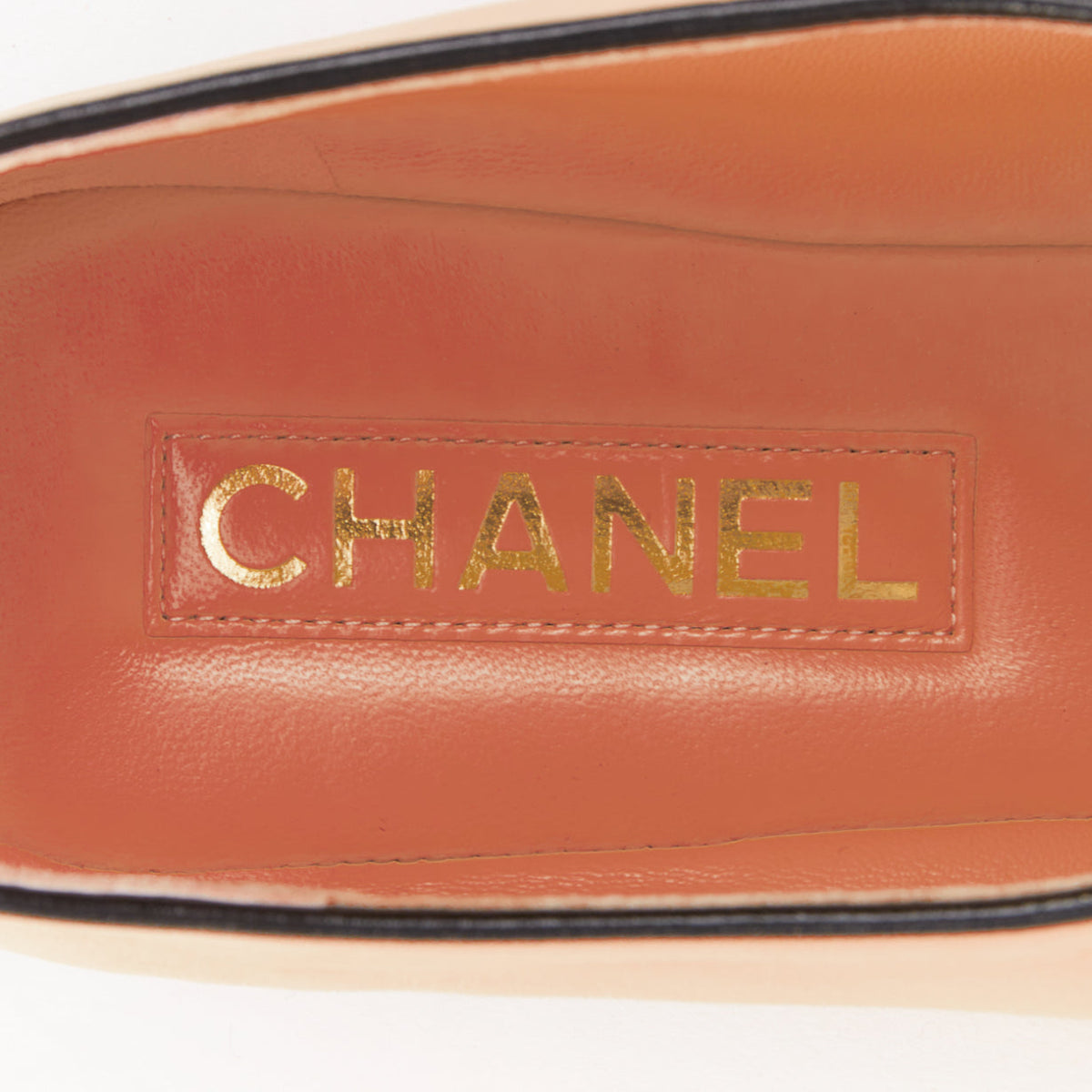 Women's Chanel Lambskin Leather Ribbon Flats