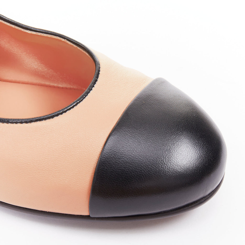 Women's Chanel Lambskin Leather Ribbon Flats