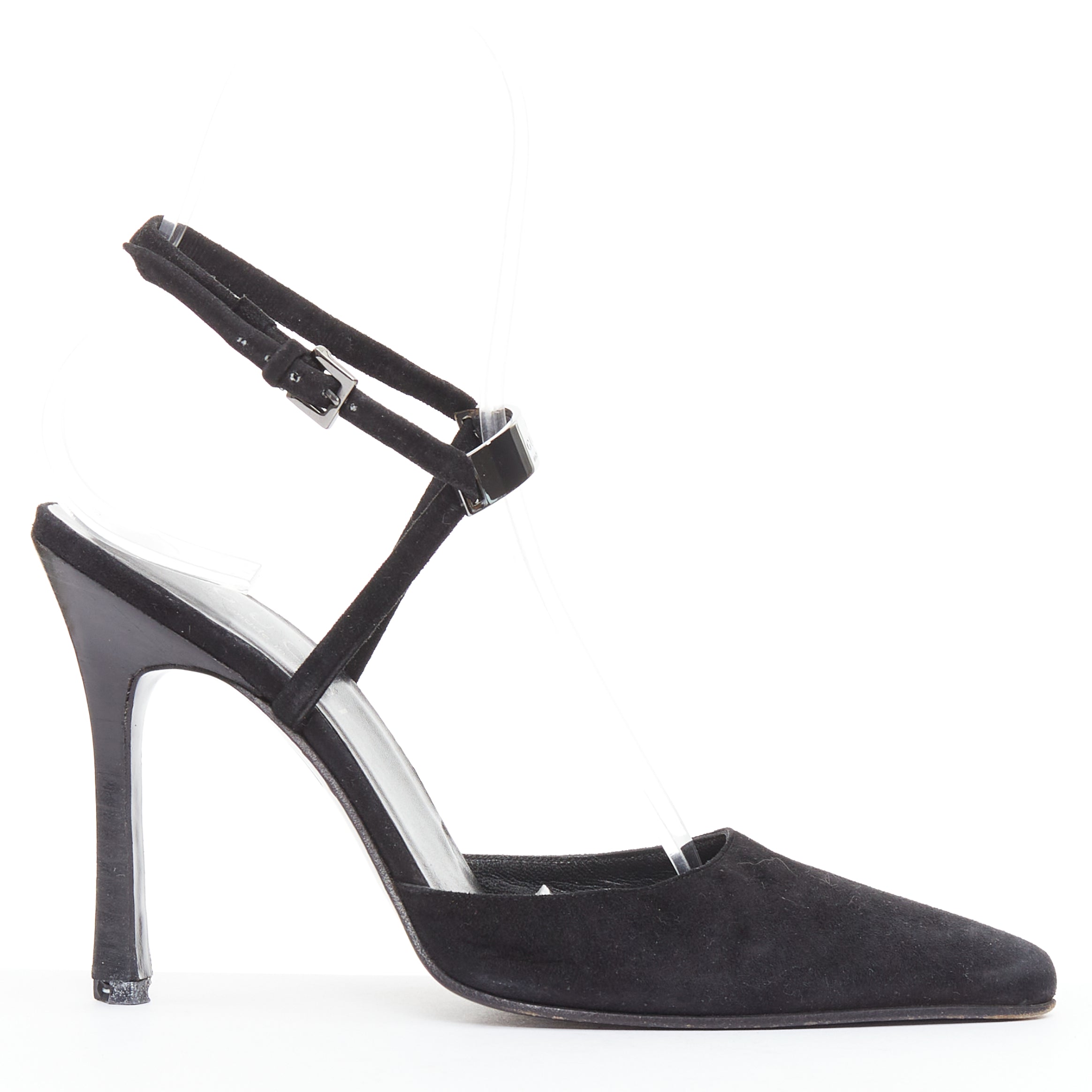 Women's Gucci Tom Ford Suede ID Plate Pumps