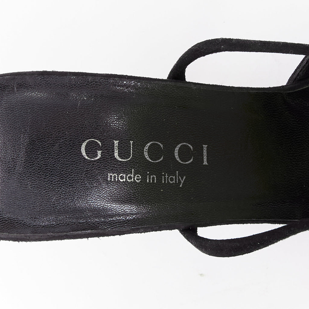 Women's Gucci Tom Ford Suede ID Plate Pumps