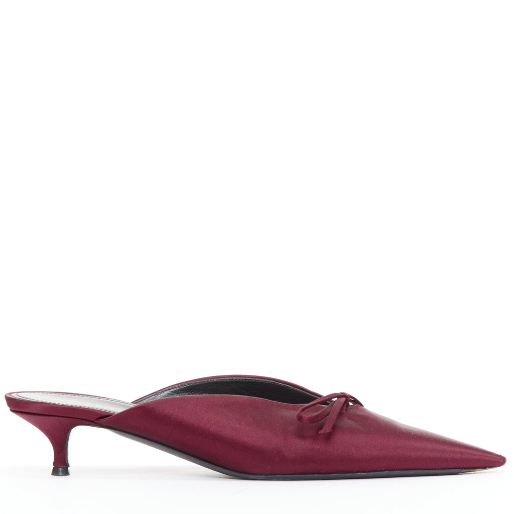 Women's Balenciaga Knife Satin Mules