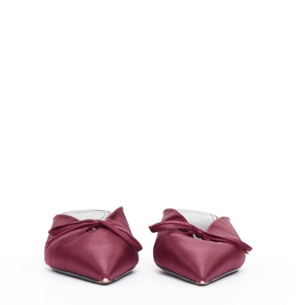 Women's Balenciaga Knife Satin Mules