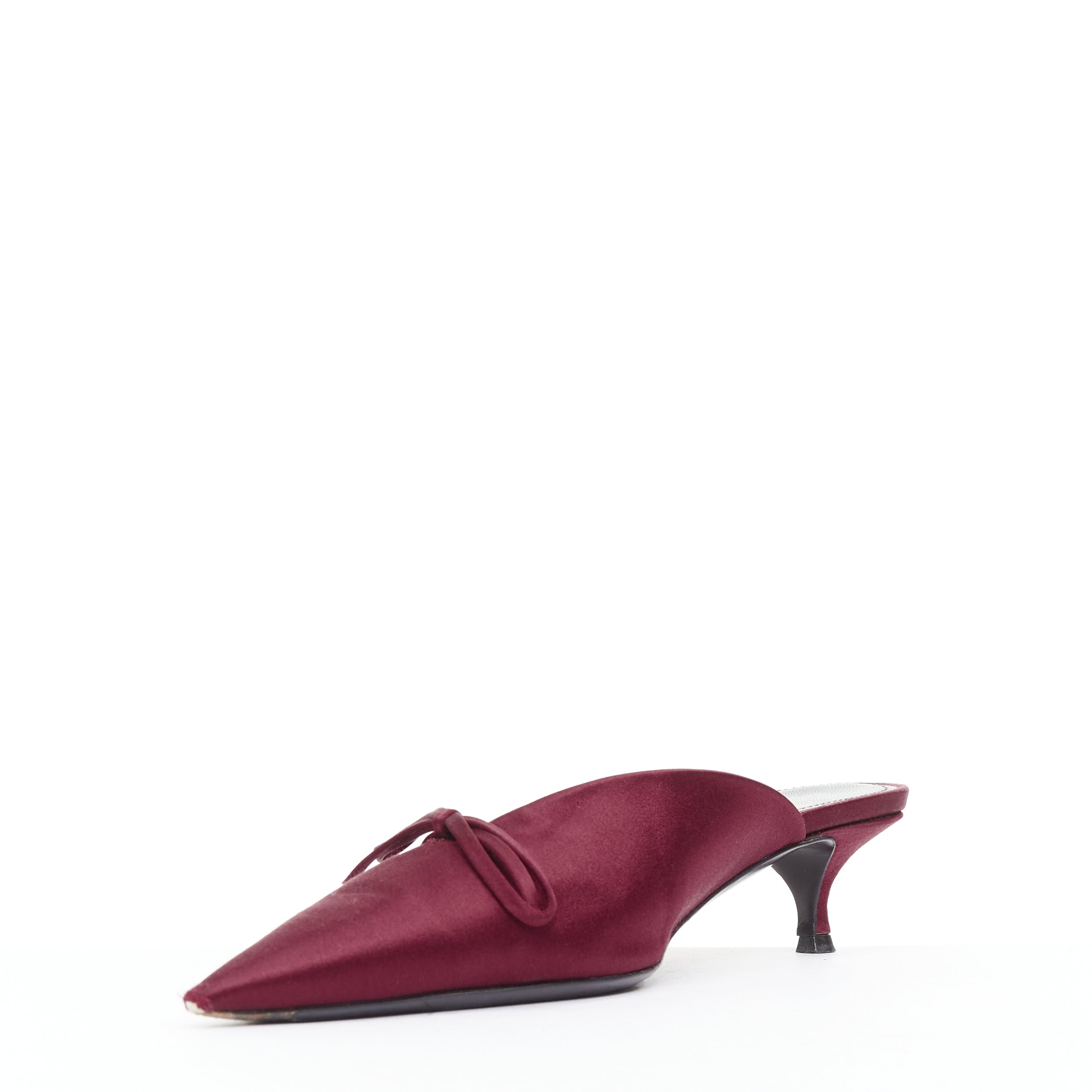 Women's Balenciaga Knife Satin Mules