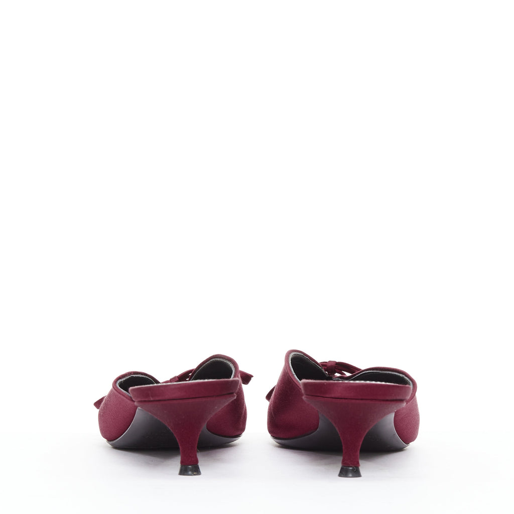 Women's Balenciaga Knife Satin Mules