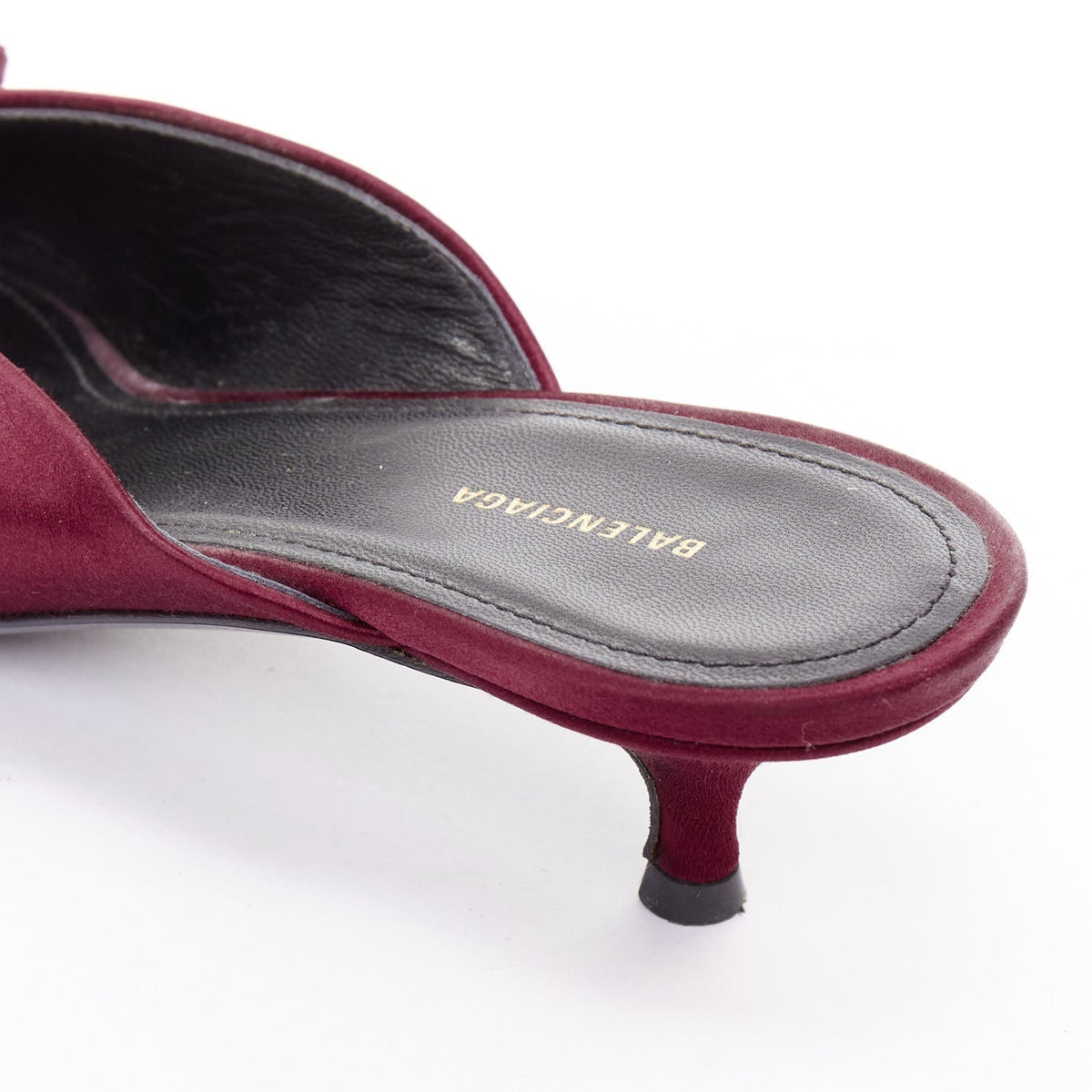 Women's Balenciaga Knife Satin Mules