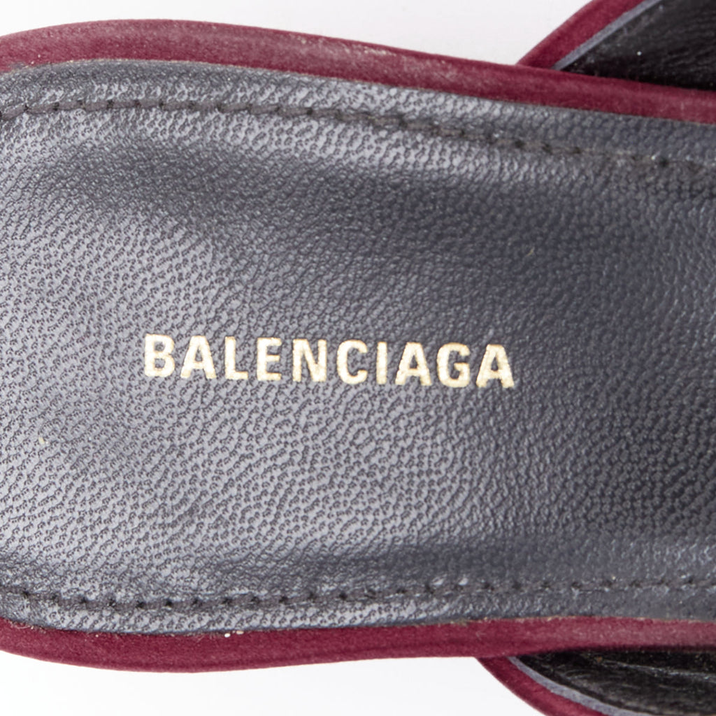 Women's Balenciaga Knife Satin Mules