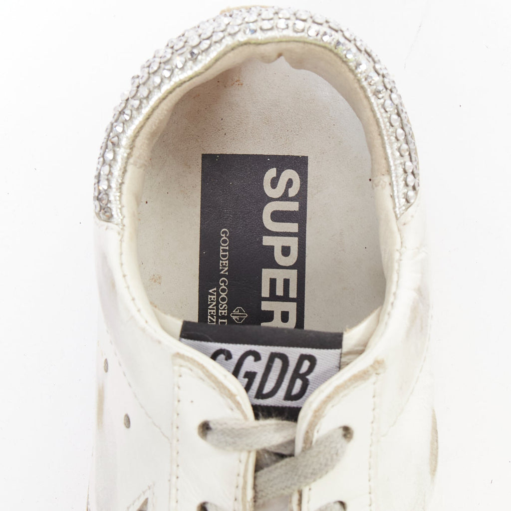 Women's Golden Goose Silver Crystal Sneakers