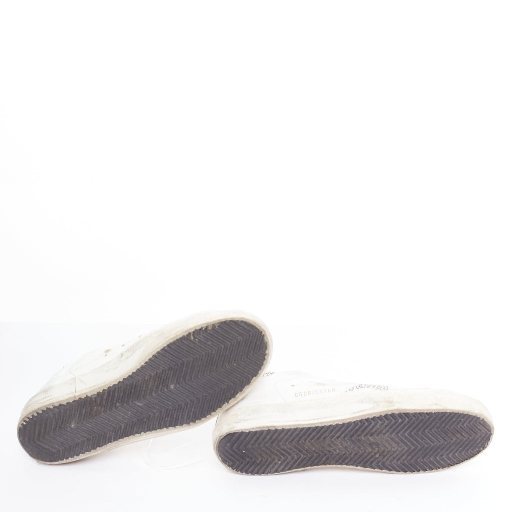 Women's Golden Goose Silver Crystal Sneakers