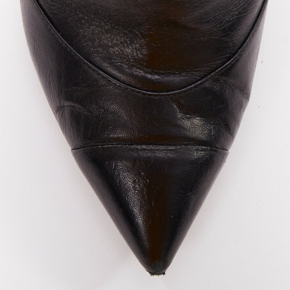 Women's Chanel Leather Cone Heel Ankle Boots