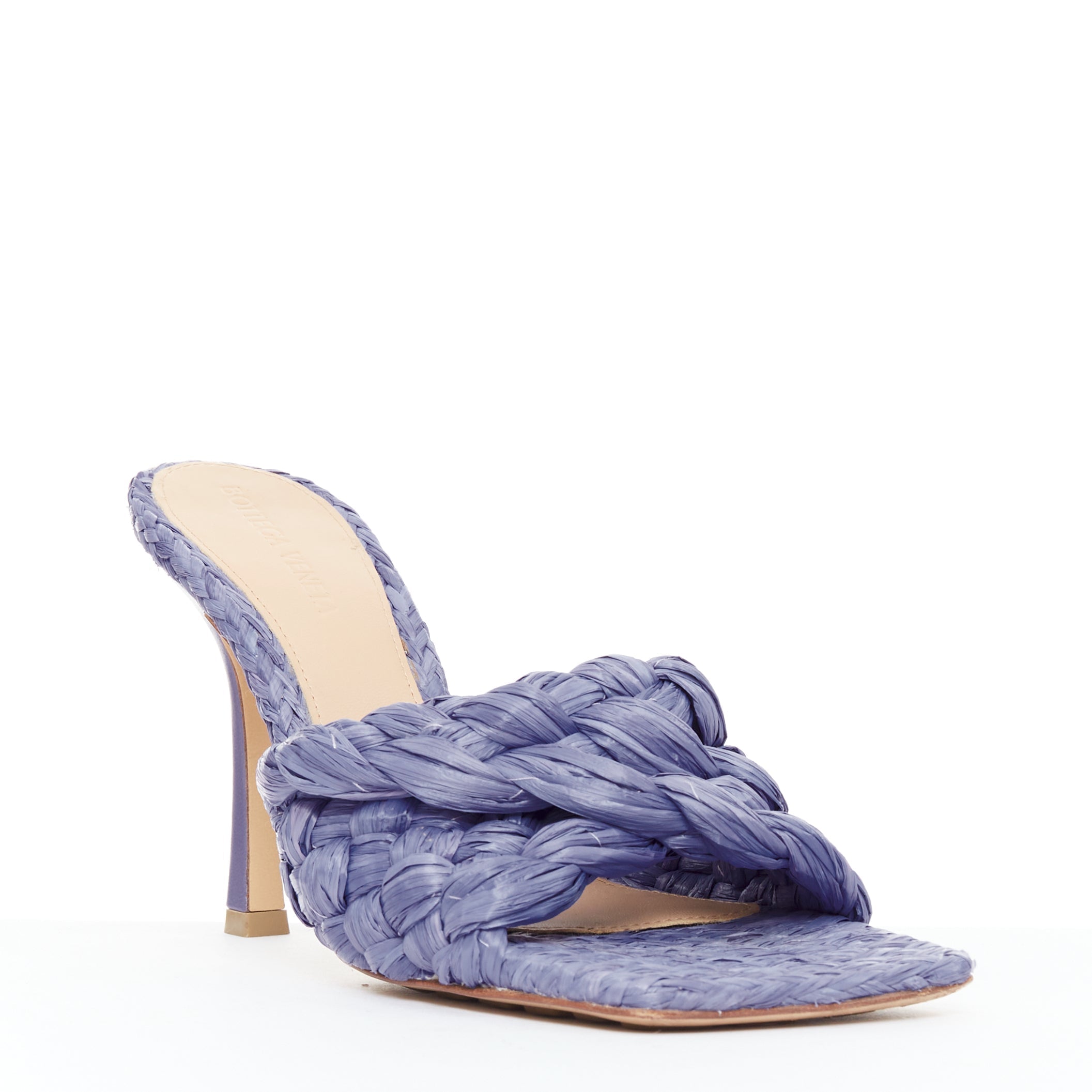 Women's Bottega Veneta Woven Raffia Mule Sandal