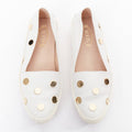 Women's Tod's White Polka Dot Loafers