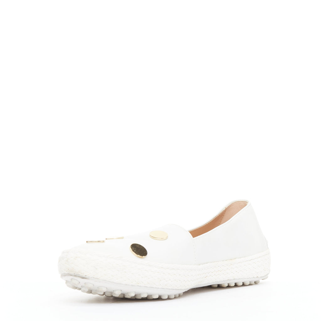 Women's Tod's White Polka Dot Loafers