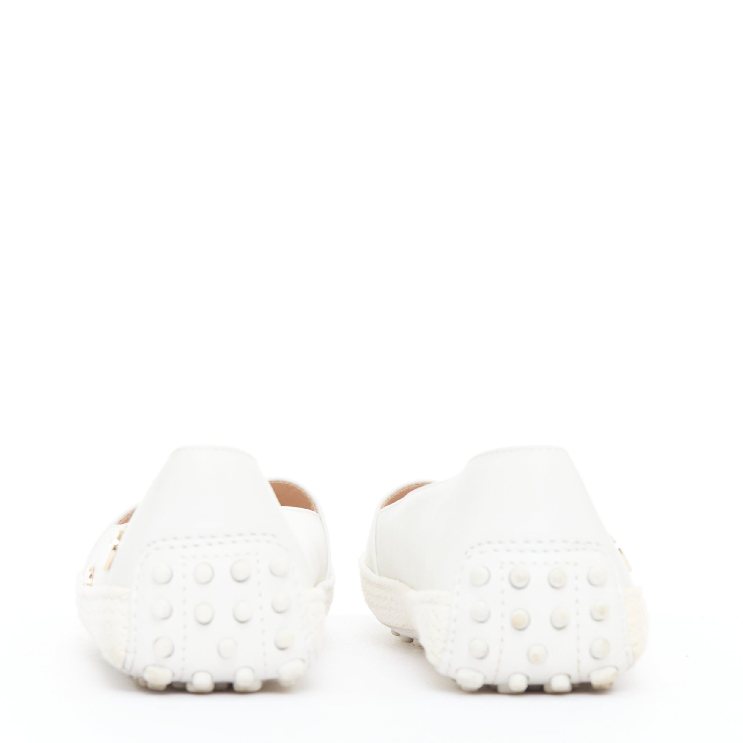 Women's Tod's White Polka Dot Loafers