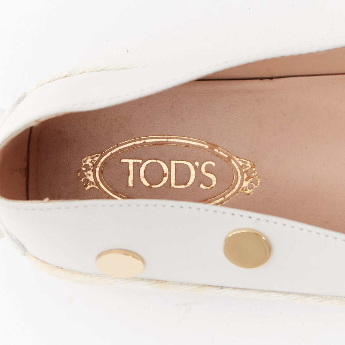 Women's Tod's White Polka Dot Loafers