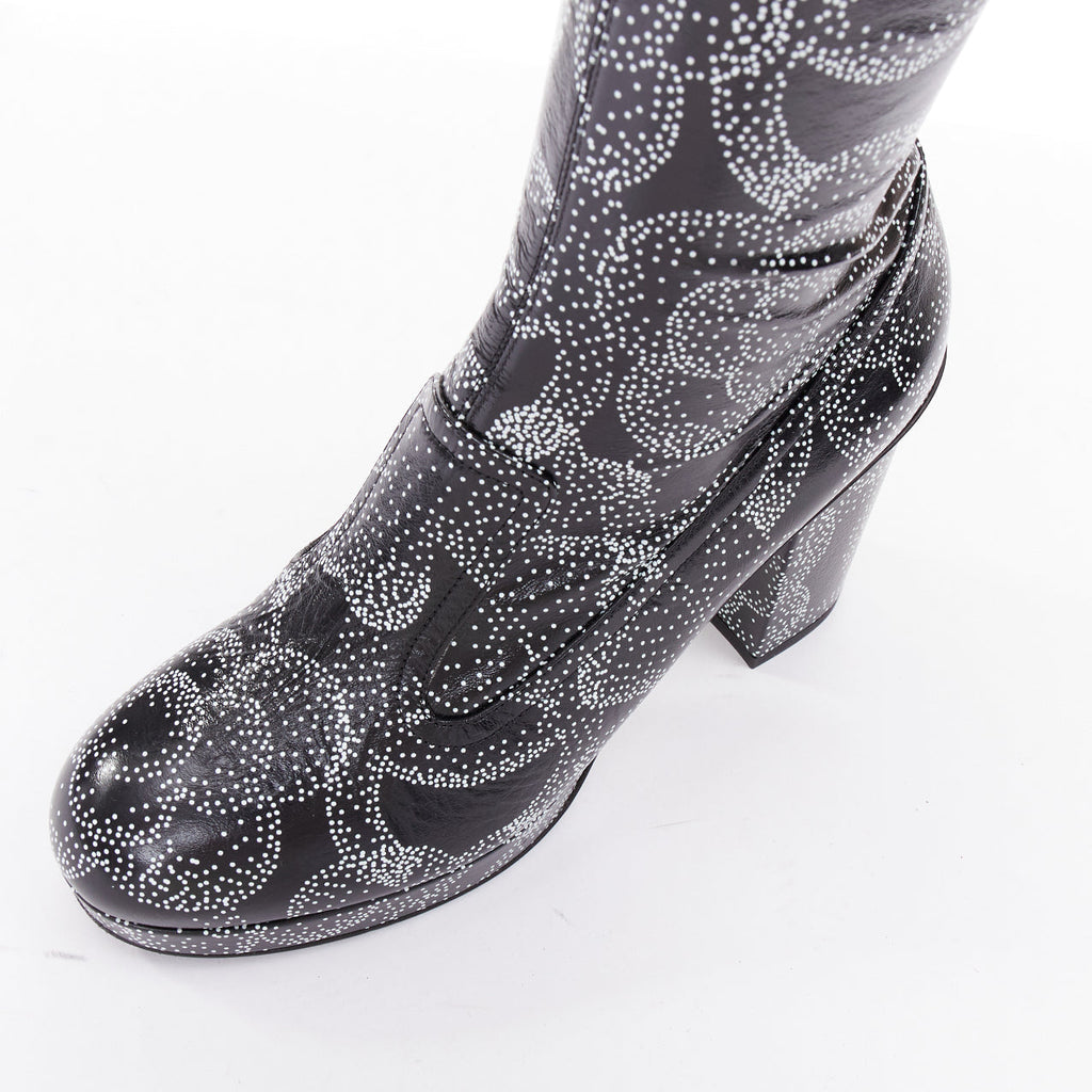 Women's Chanel 2023 Dotted Logo Tall Boots