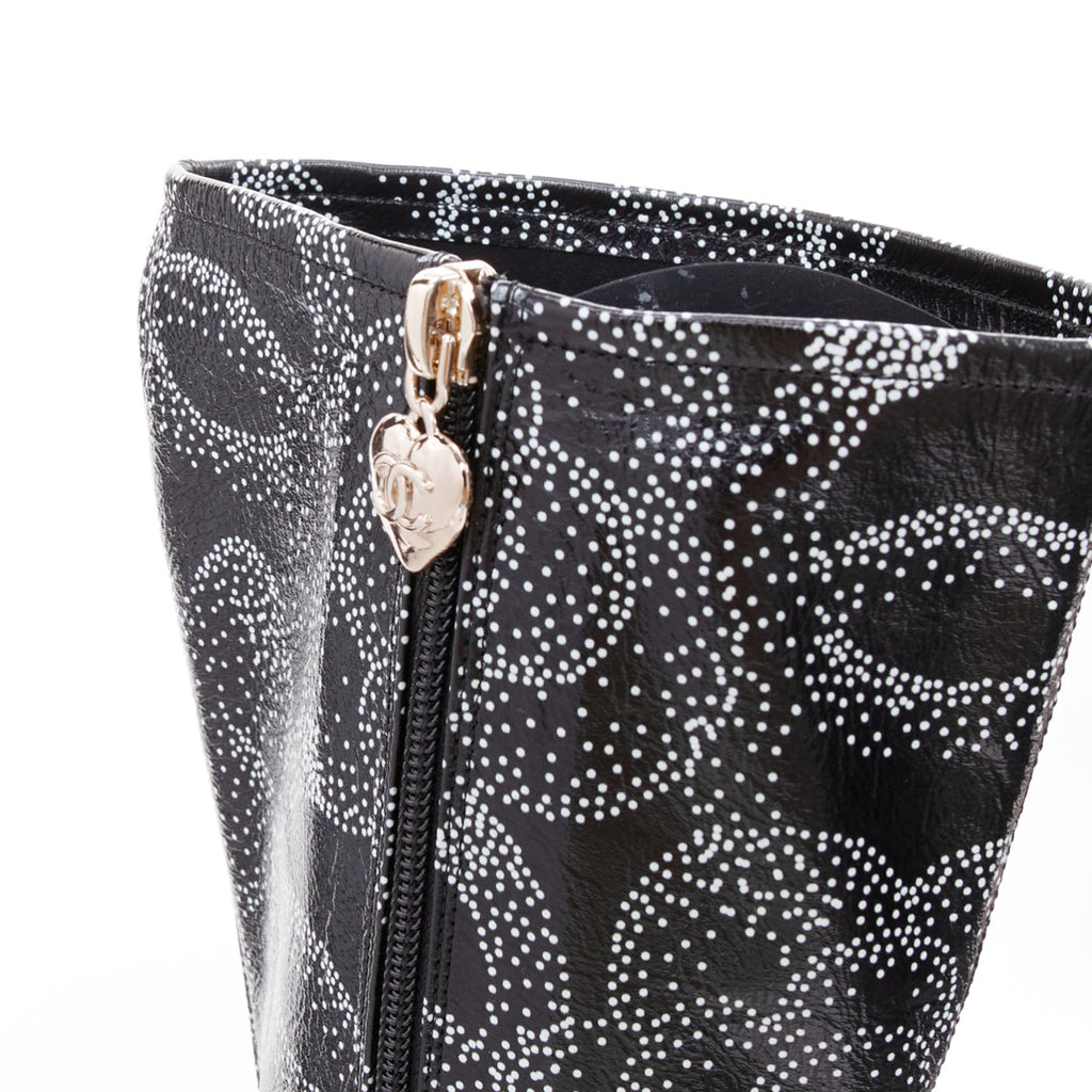 Women's Chanel 2023 Dotted Logo Tall Boots