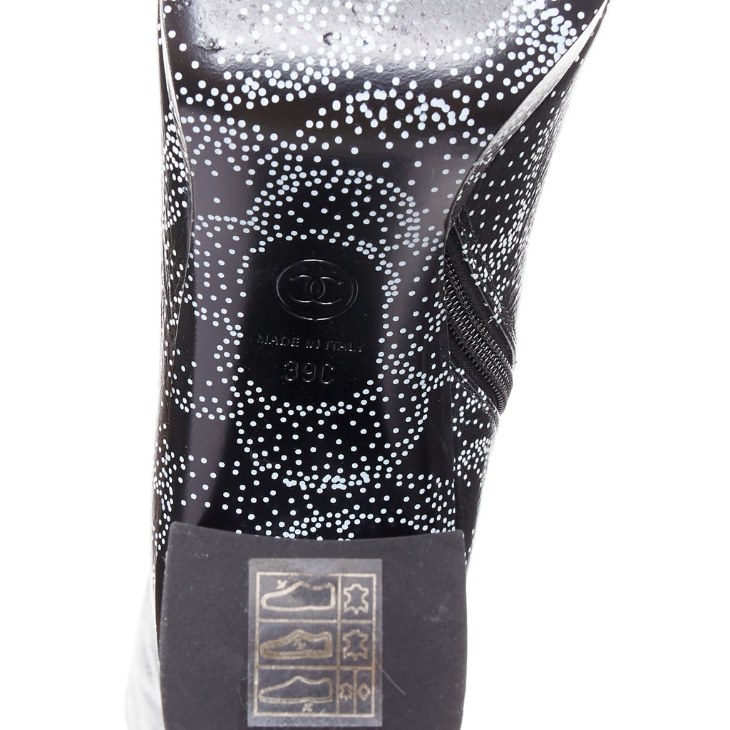 Women's Chanel 2023 Dotted Logo Tall Boots