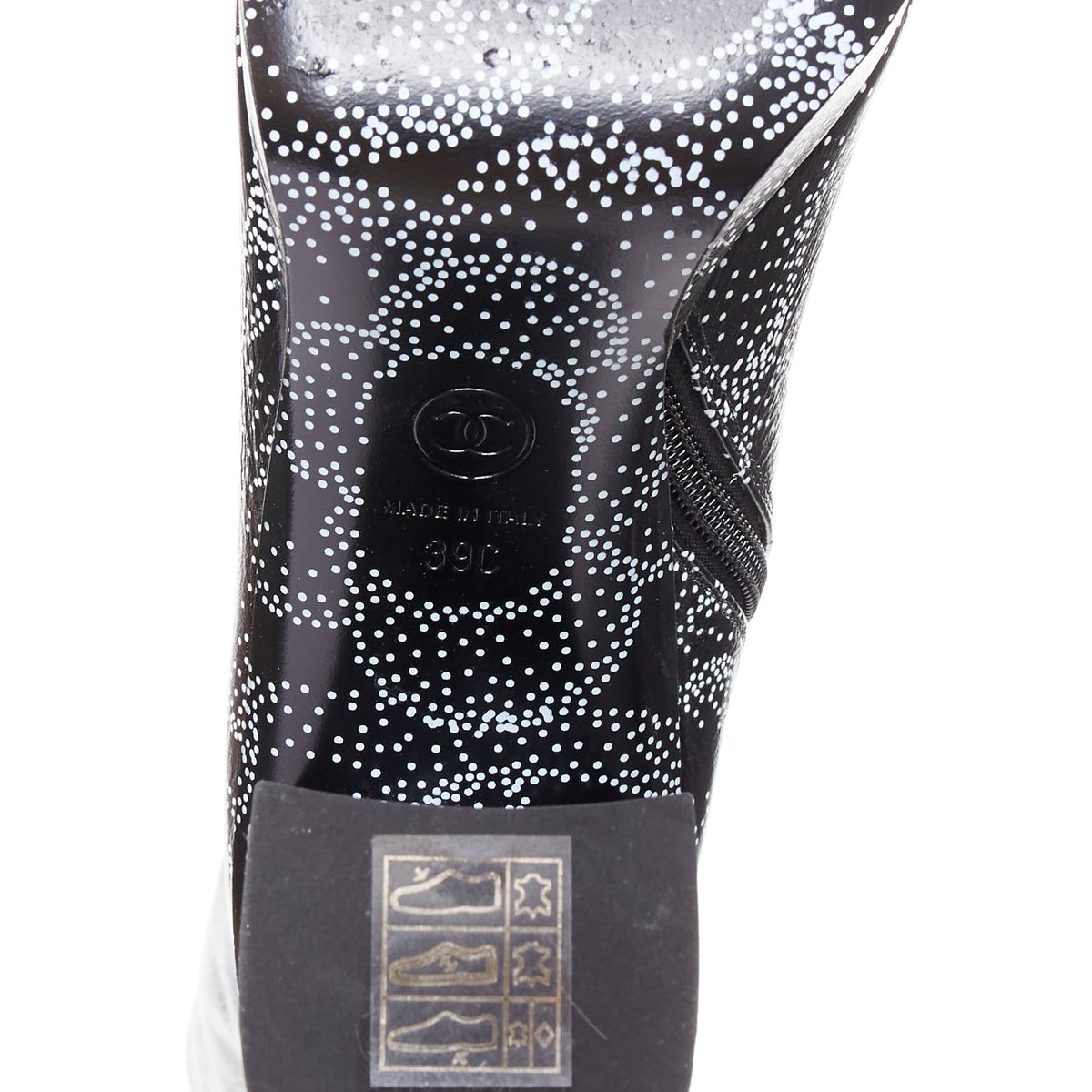 Women's Chanel 2023 Dotted Logo Tall Boots