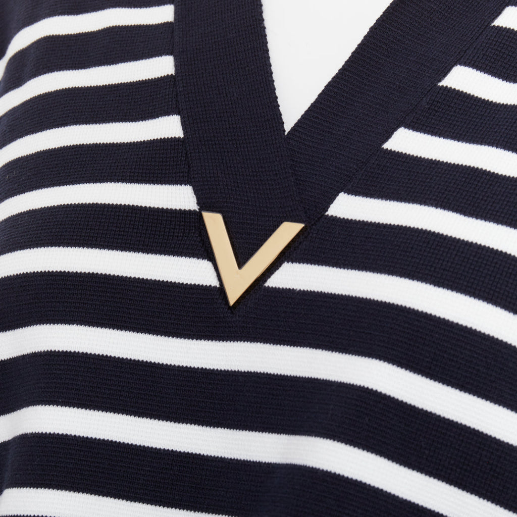 Men's Valentino 2024 VGold Ostrich Feather Polo
