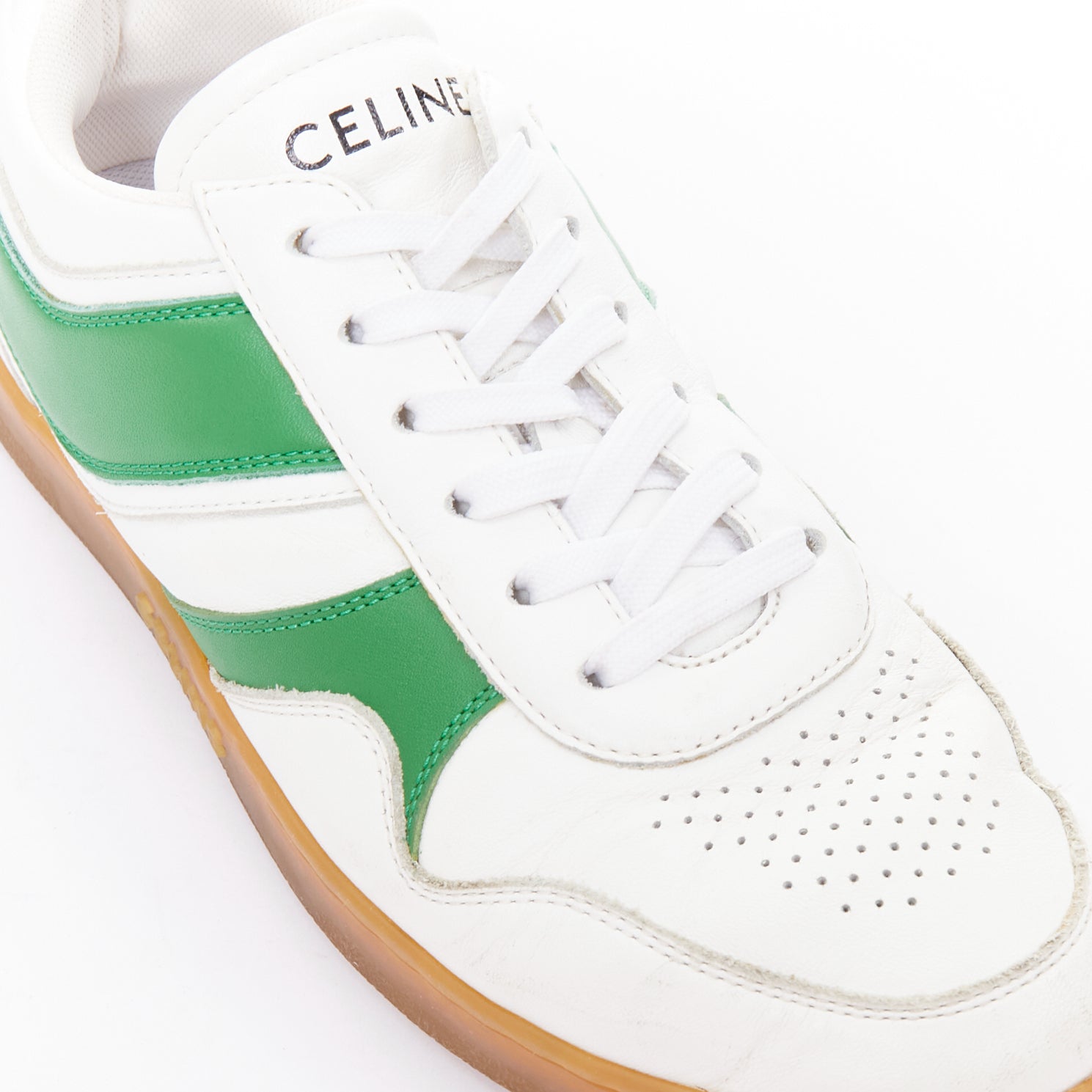 Women's Celine Leather Low Top Sneakers
