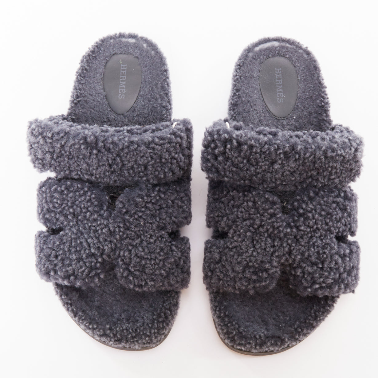 Men's Hermes Chypre Shearling Techno Sandal