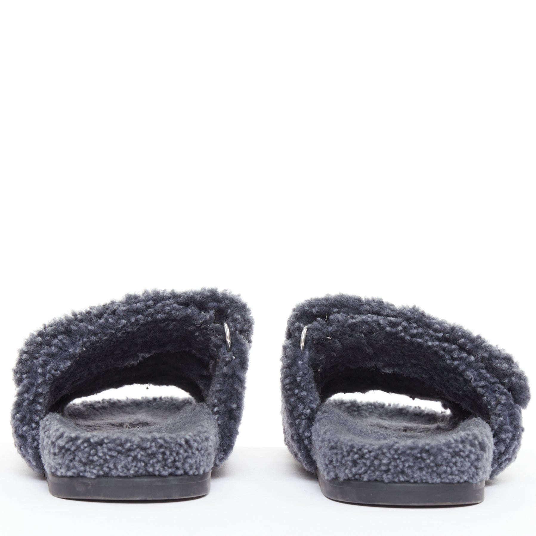 Men's Hermes Chypre Shearling Techno Sandal