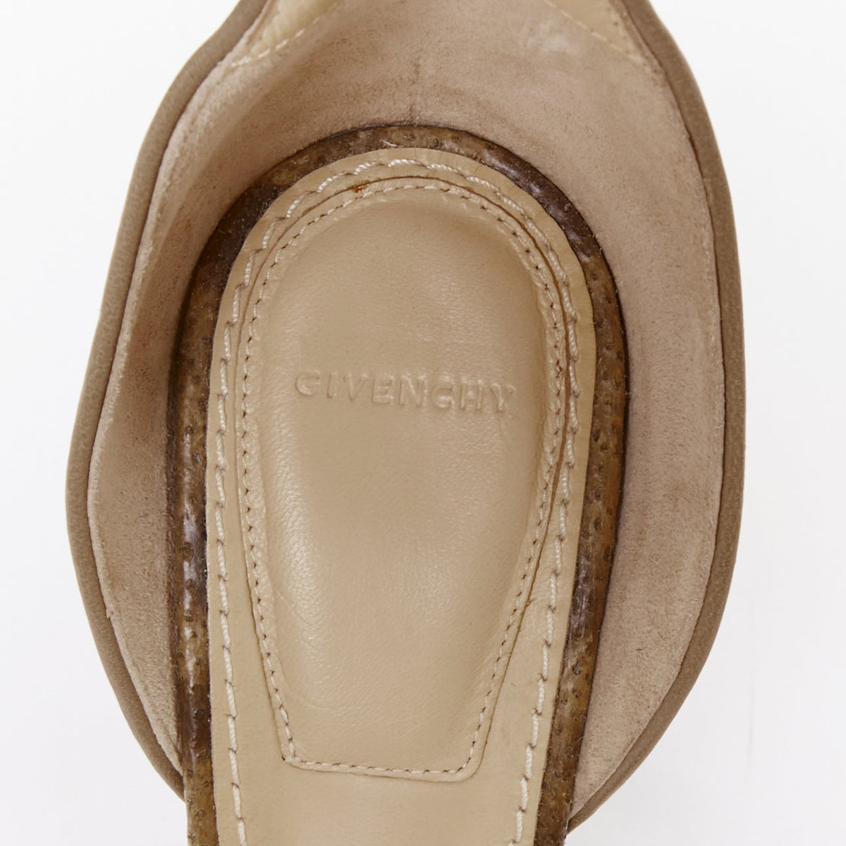 Women's Givenchy Leather Sharktooth Sandals