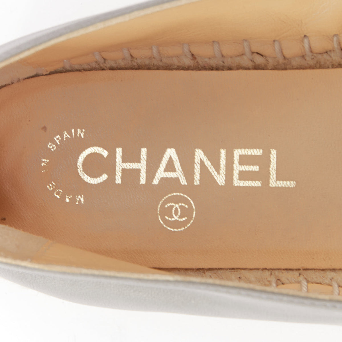 Women's Chanel Lambskin Leather Espadrilles