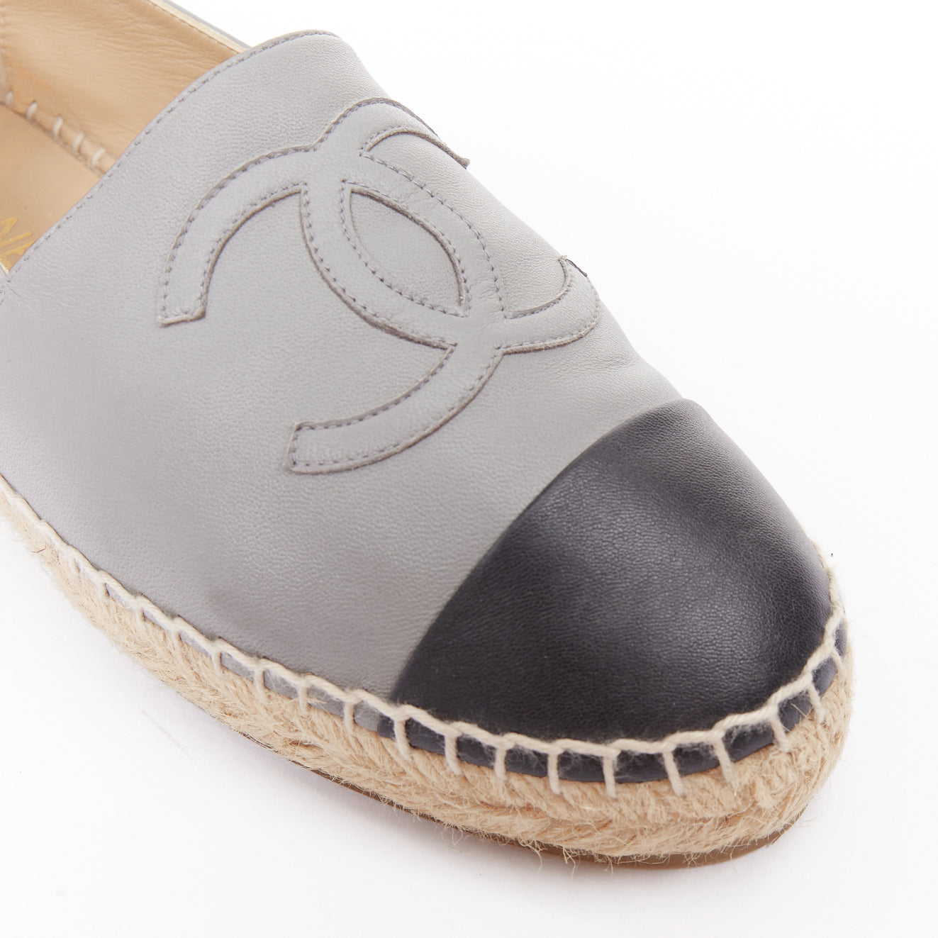 Women's Chanel Lambskin Leather Espadrilles
