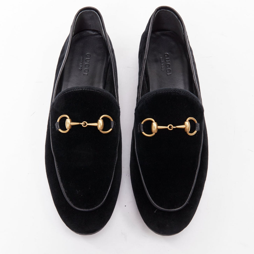 Women's Gucci Jordaan Velvet Horsebit Loafers