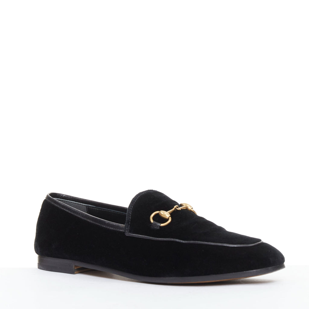 Women's Gucci Jordaan Velvet Horsebit Loafers
